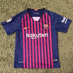 Nike FC Barcelona Lionel Messi Youth Jersey Futbol Football Soccer DriFit Kids